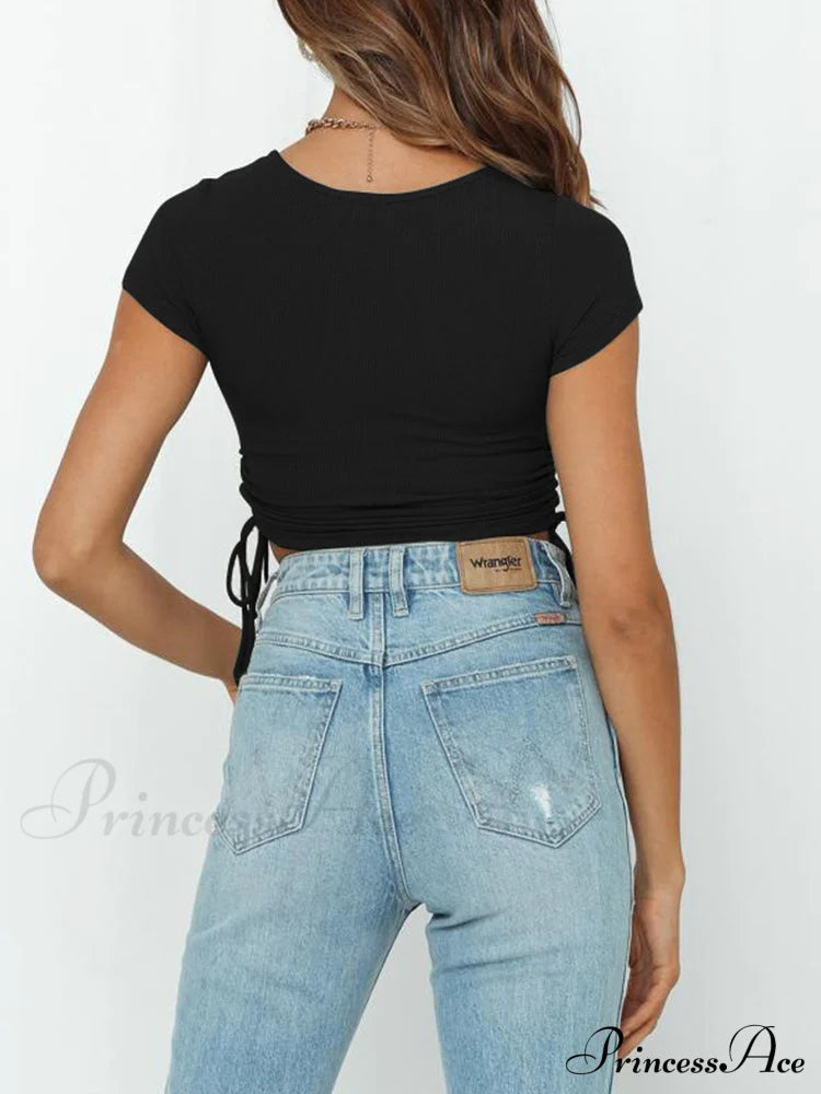 Cropped Charming Mini Skirts Tops