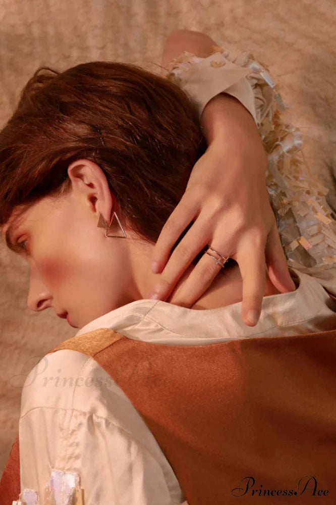 Cubic Zirconia Stylish Cross Ring