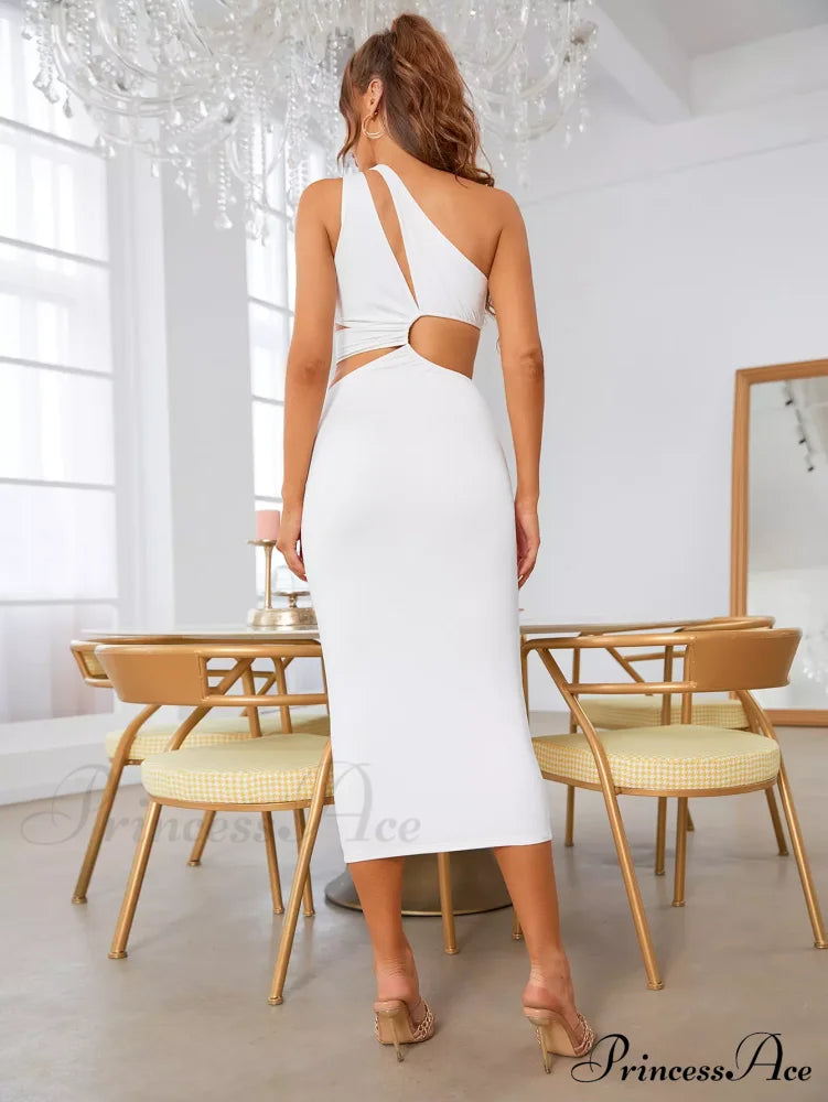 Cut Out Ruched Trendy Long Sleeve Mesh Dress Dresses