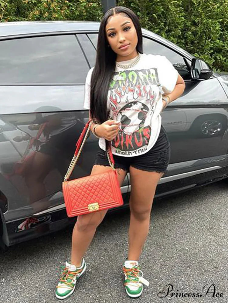 Cute Bustier Tied Front Floral Printed Sophisticated Puff Sleeve Crop Top - White Tops