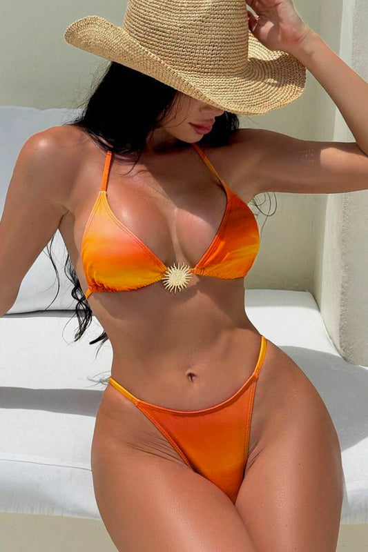 Ensemble de bikini licou dégradé