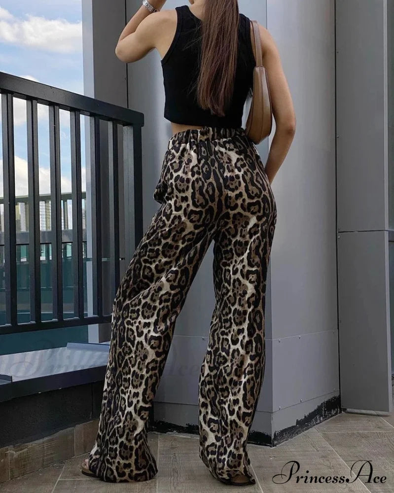 Daphne Elegant Pants Print / M