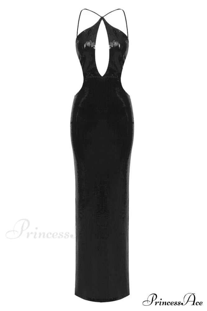 Darcy Backless Cutout Sequin Dress | Dress In Beauty