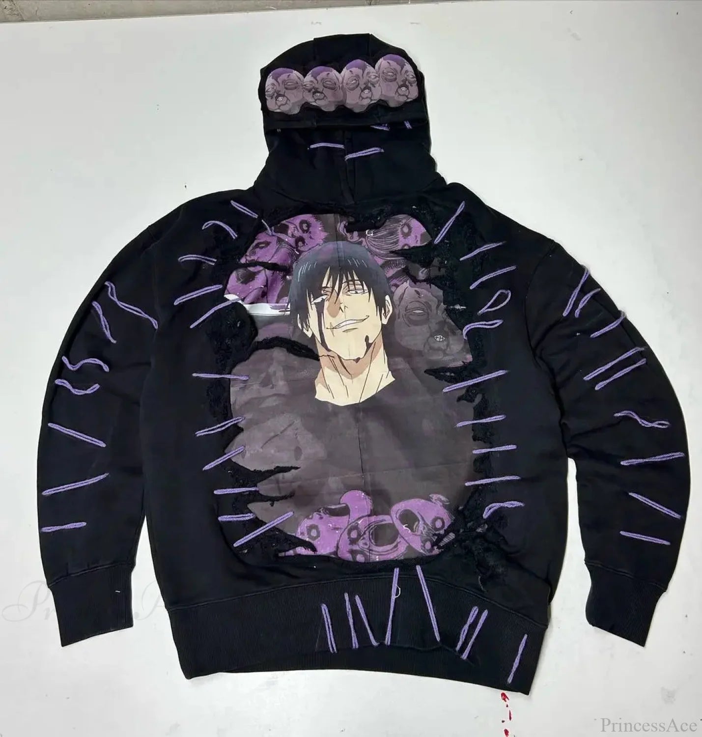 Dark Anime Visual Pullover Hoodie