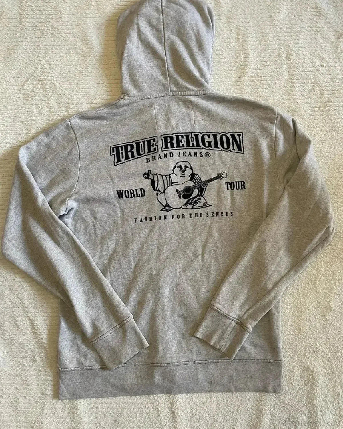 Dark Character Pictorial Zip Hoodie Gray / S