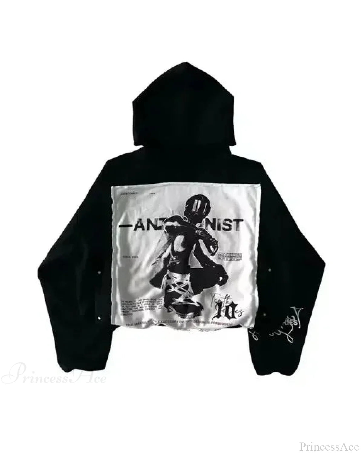 Dark Cross Graphic Pullover Hoodie black5 / S