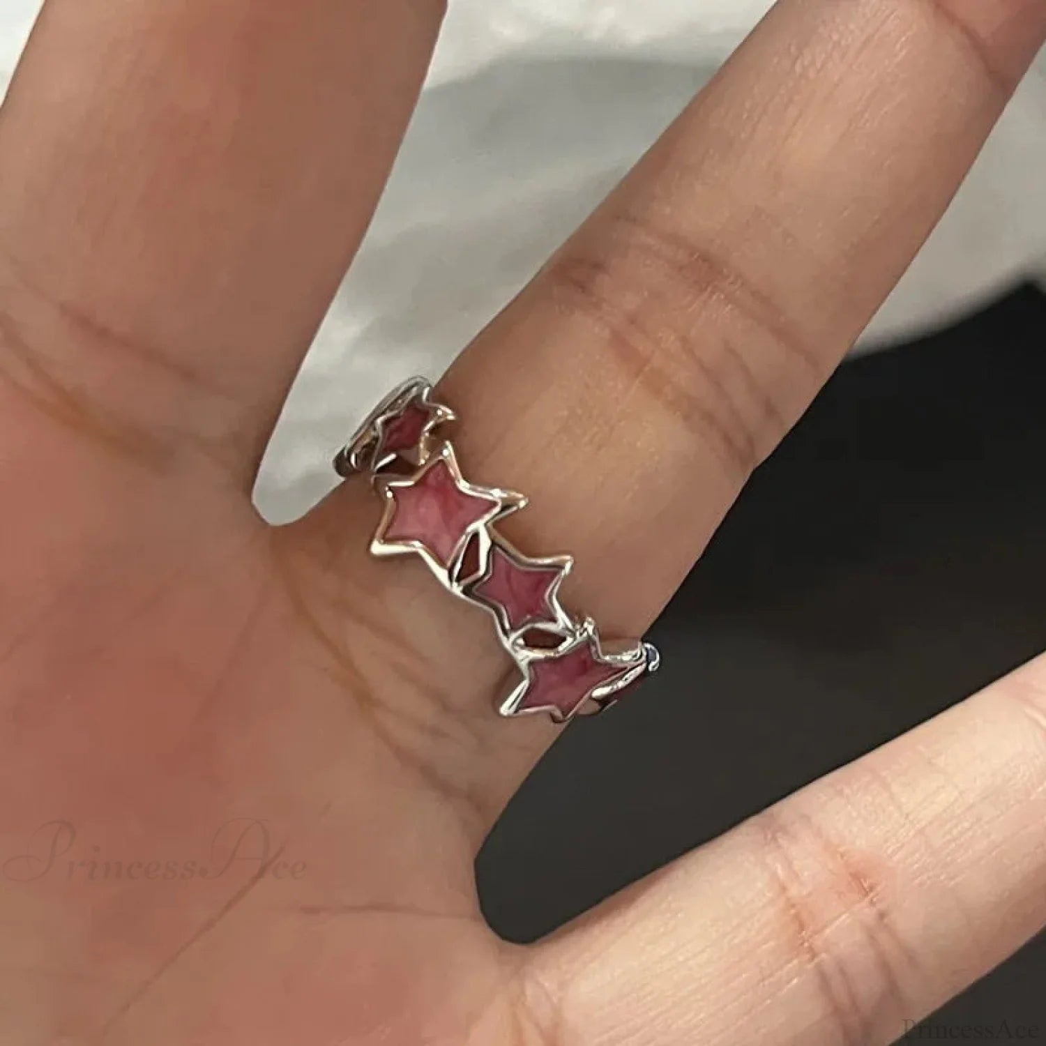 Dark Crystal Ebony Spider Ring sliver2