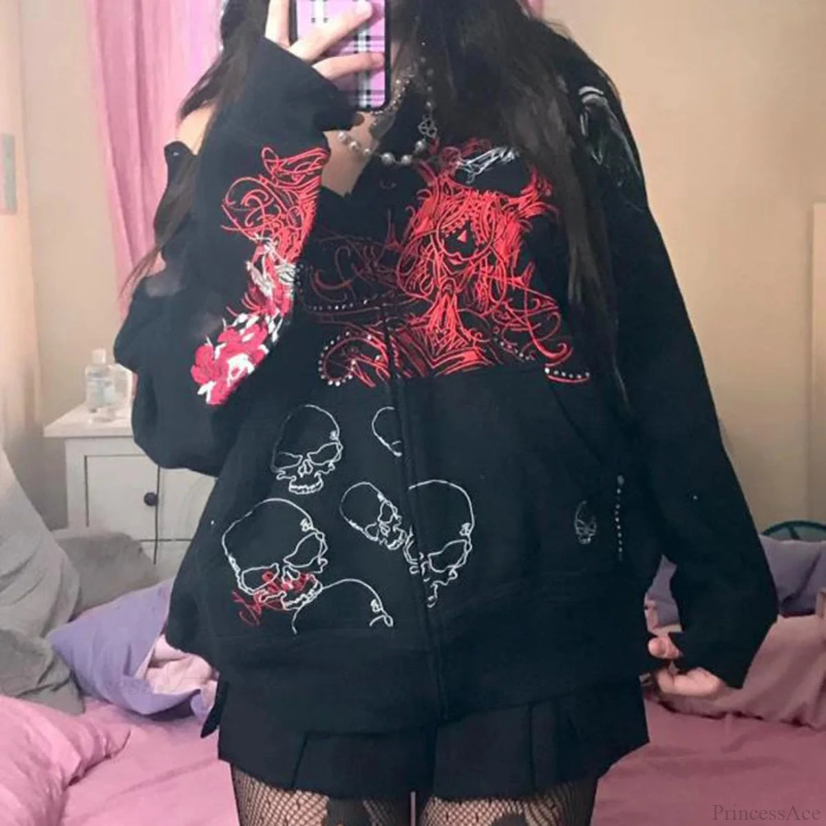 Dark Dirty Pictorial Zip Hoodie black1 / S