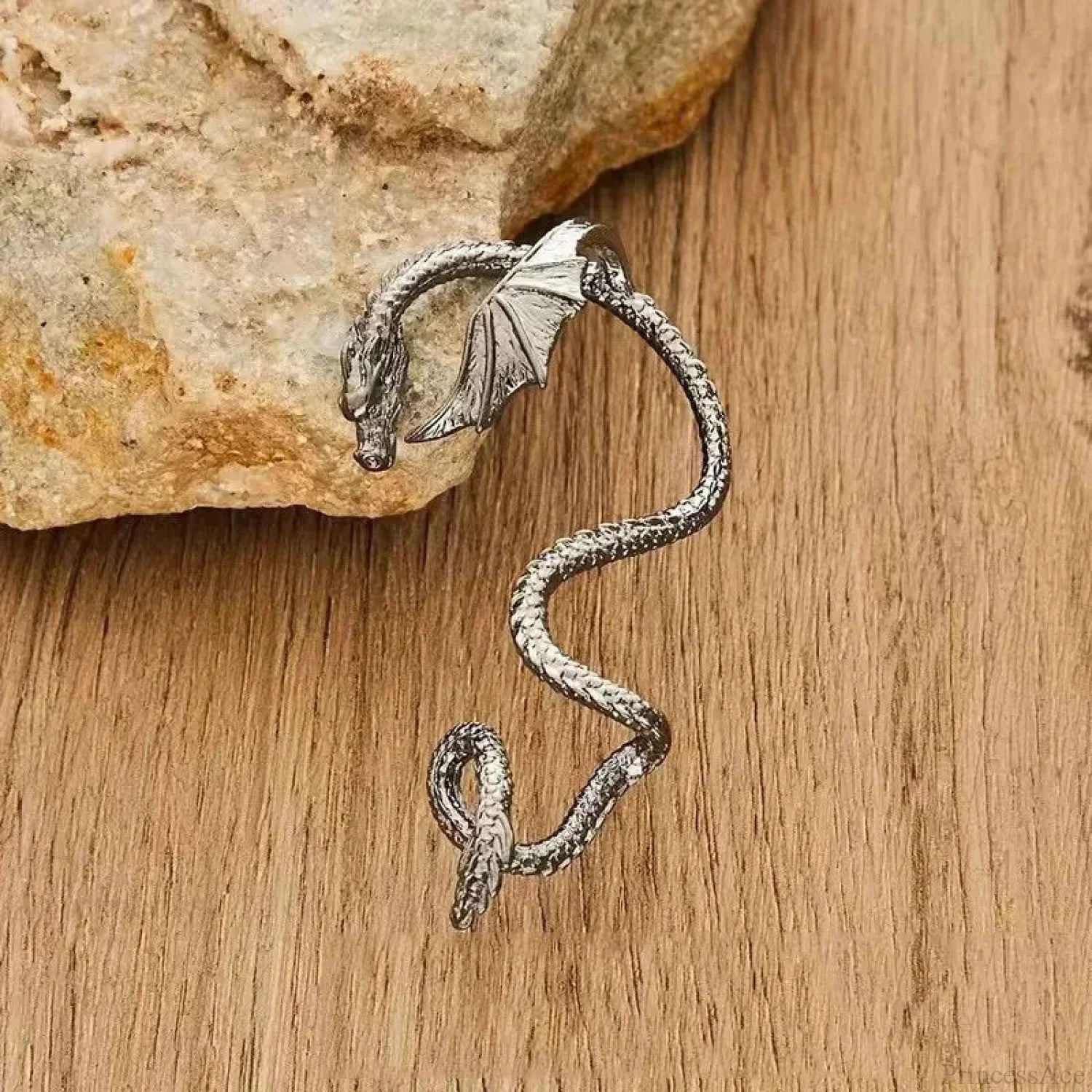 Dark Dragon Envelop Vintage Creature Post Earring color4