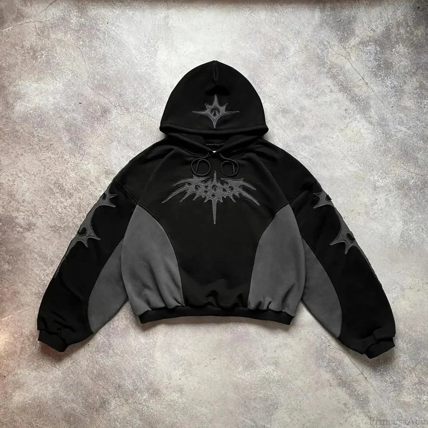 Dark Flash Diamond Patch Hoodie black2 / M