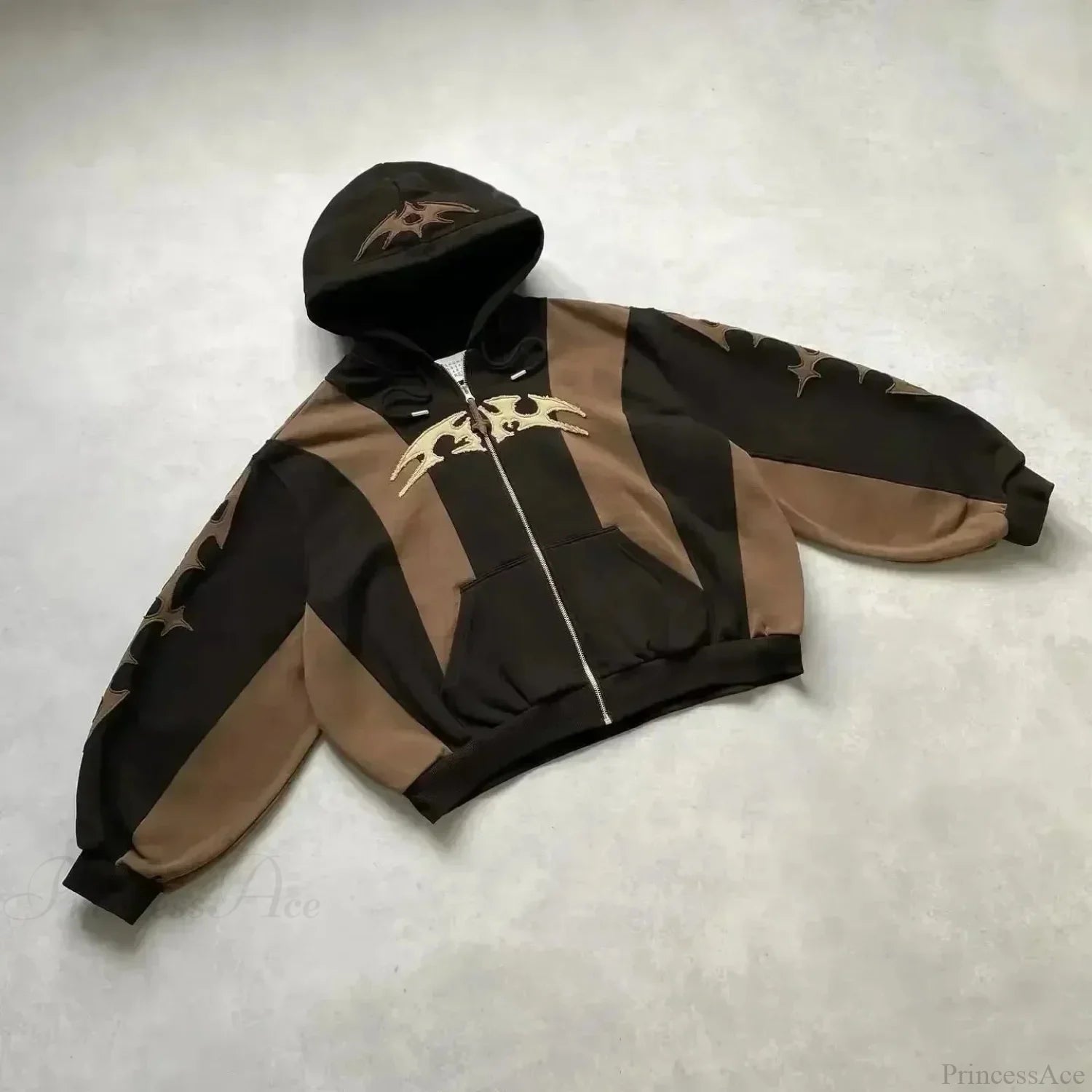 Dark Flash Diamond Patch Hoodie black5 / M