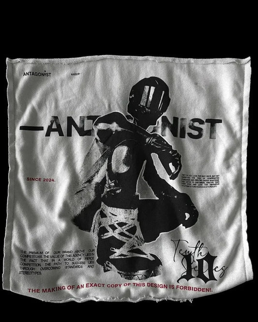 Dark Hip Hop Patch Pullover Hoodie