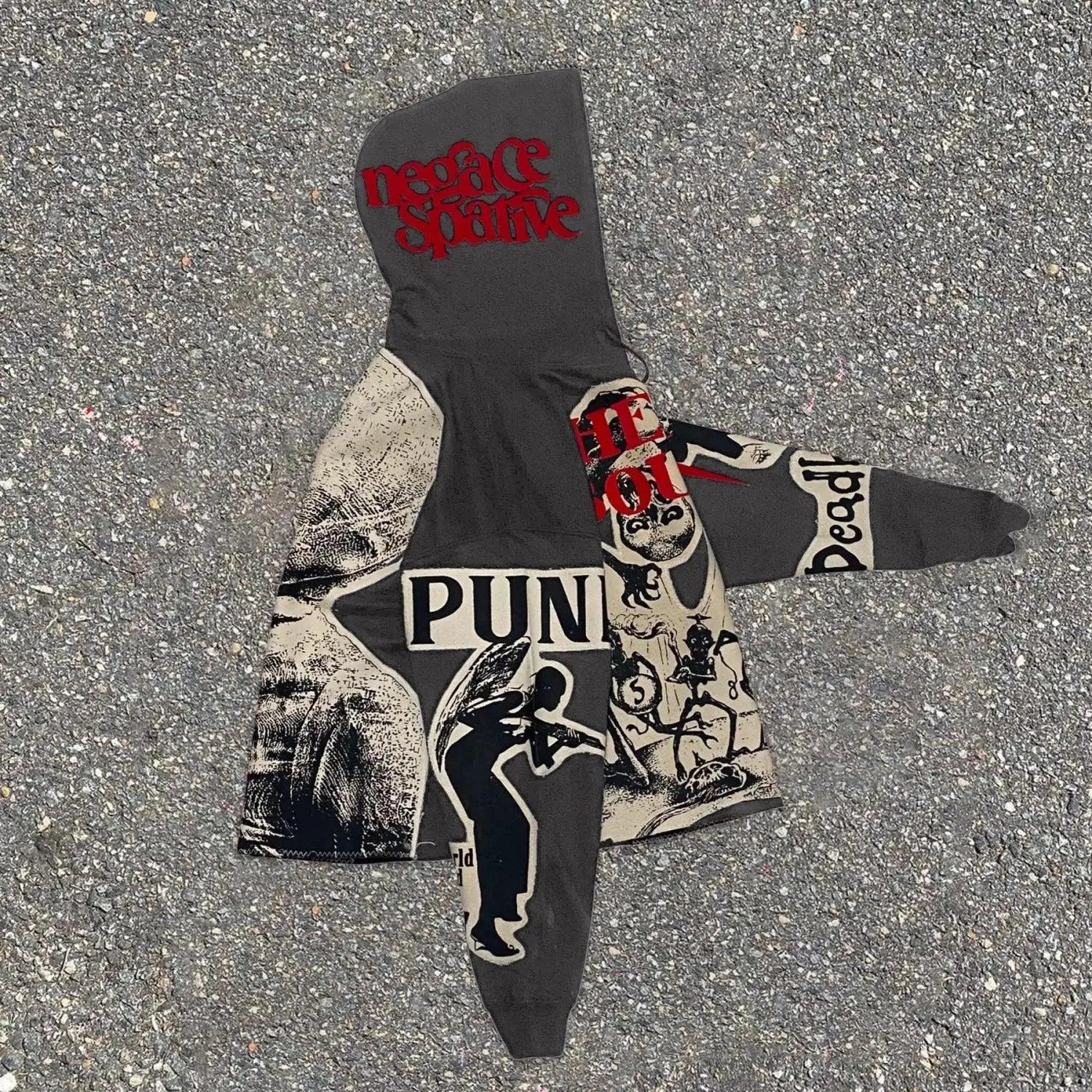 Dark Mummy Visual Pullover Hoodie