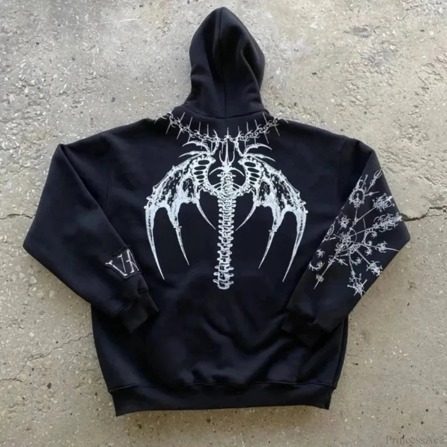 Dark Pattern Print Informal Hoodie