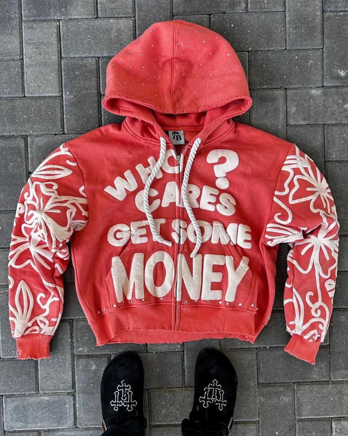 Dark Star Alphabet Zip Hoodie Red / M