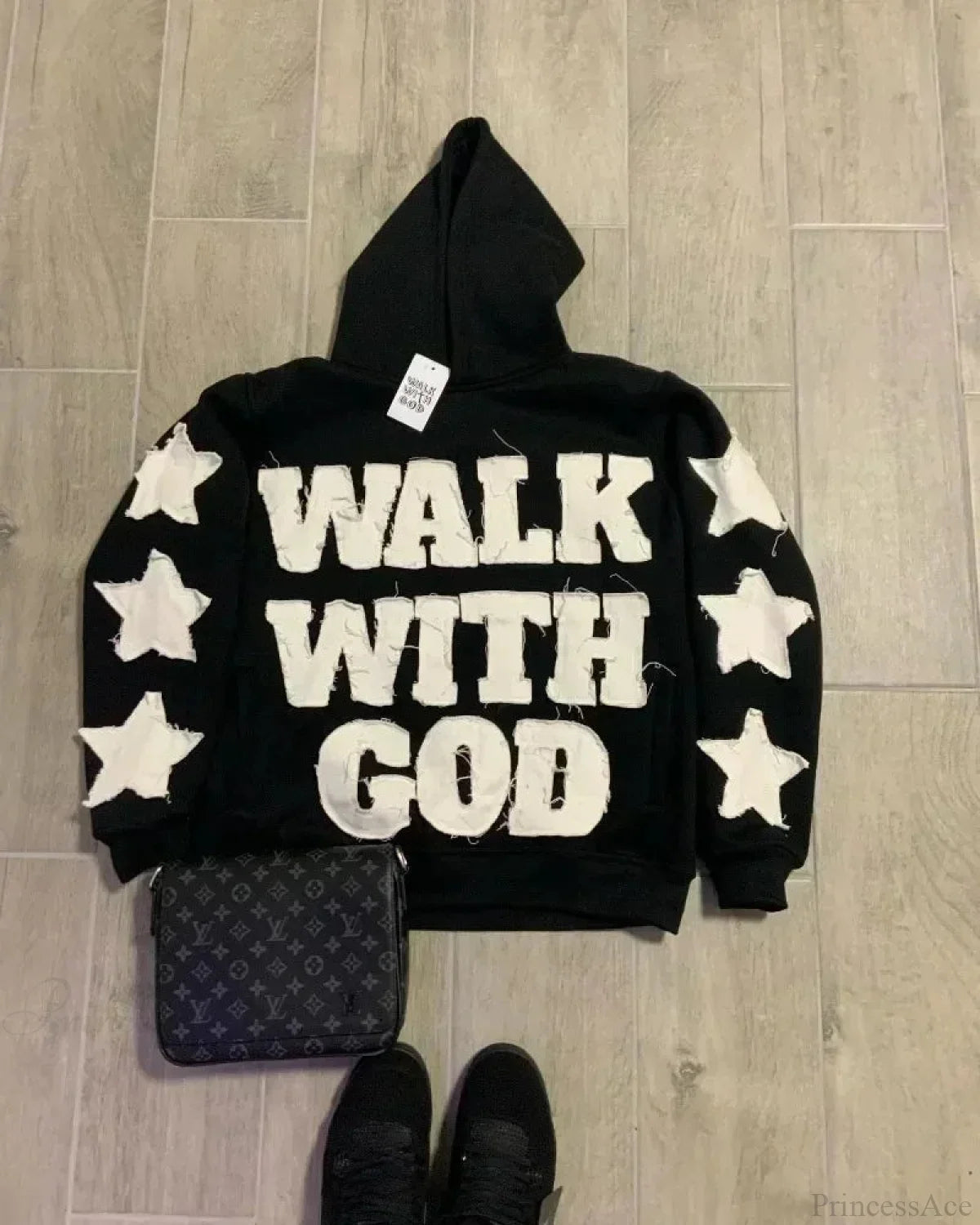 Dark Star Patch Huge Hoodie black2 / M