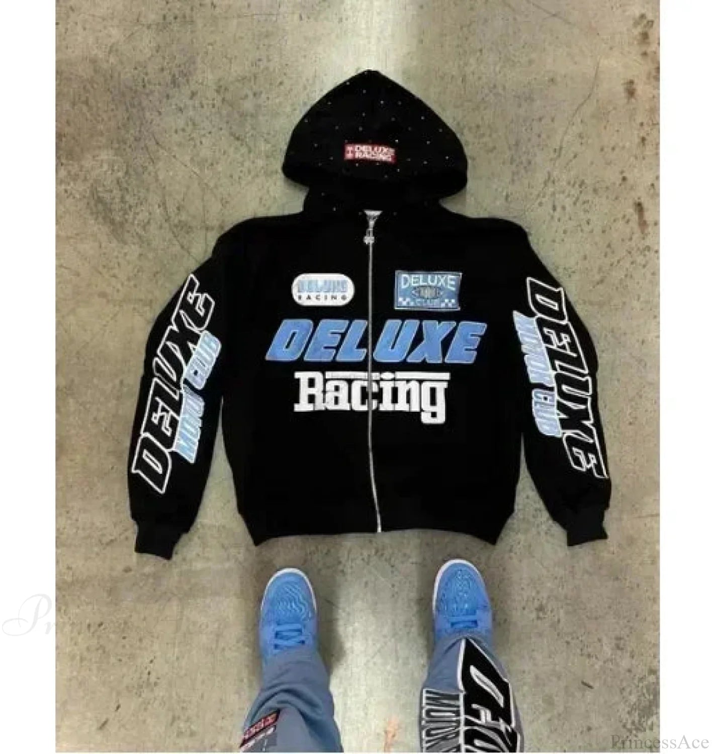 Dark Star Patch Huge Hoodie black4 / M