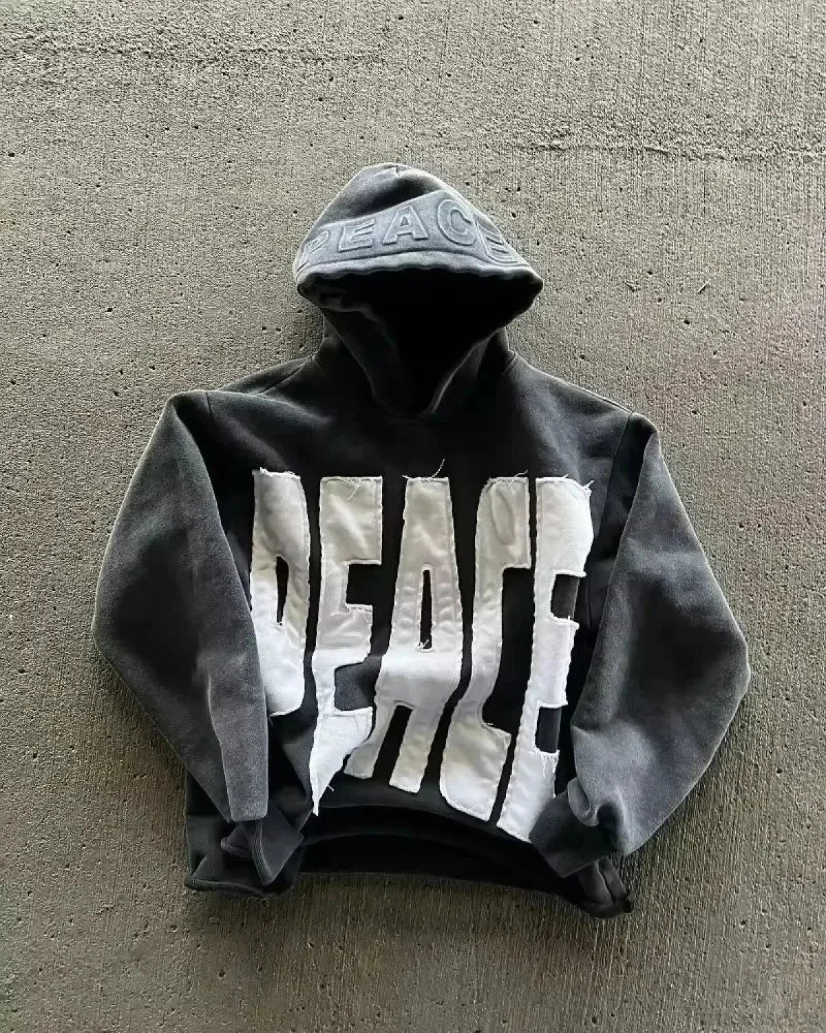 Dark Star Patch Huge Hoodie black6 / M