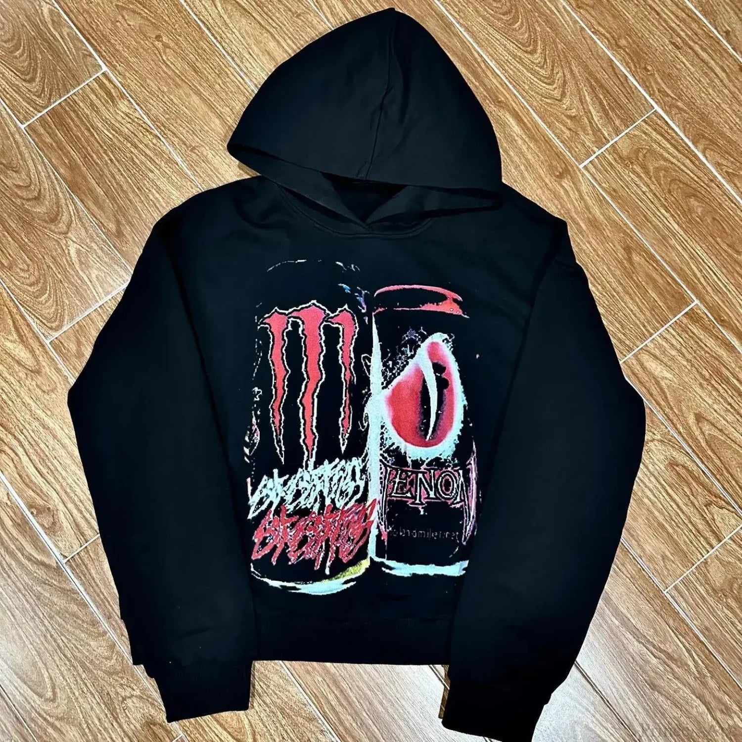 Dark Teeth Visual Pullover Hoodie Black / S