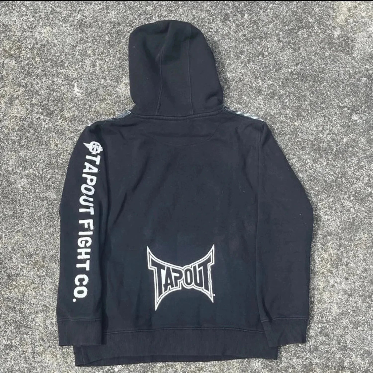 Dark Vintage Letter Print Zip Hoodie