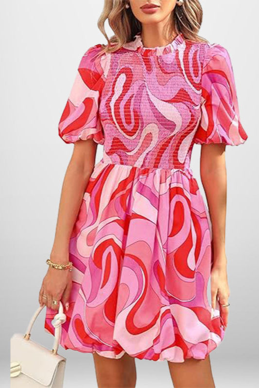 Robe de soirée simple à taille haute et à basque