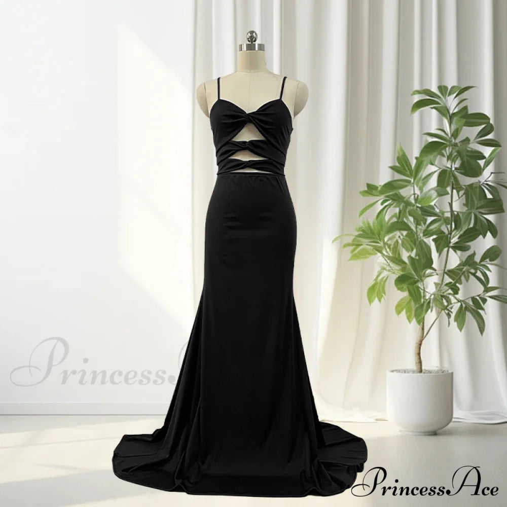 Delta Formal Stylish Cutout Glitter Dress Black / S S.o. Long Dresses