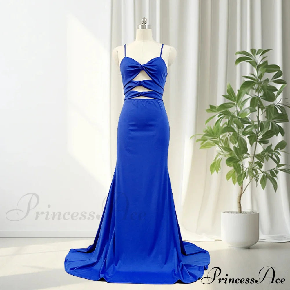 Delta Formal Stylish Cutout Glitter Dress Blue / S S.o. Long Dresses