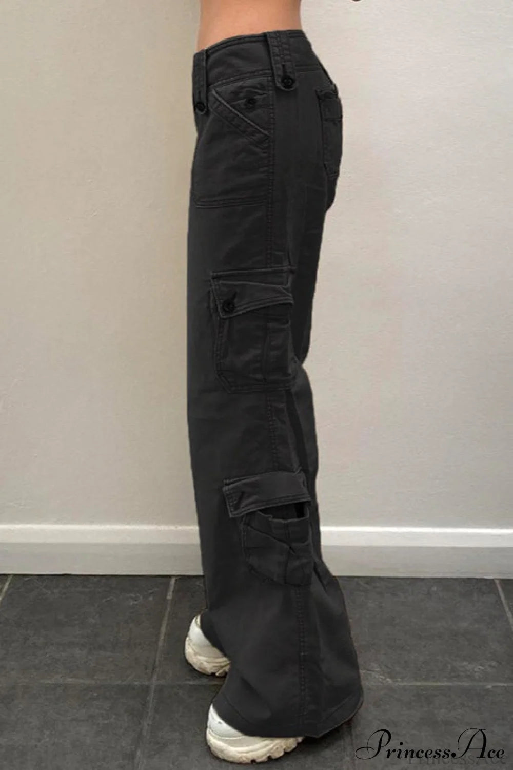 Denim Street Pocket Low Waist Cargo Pants