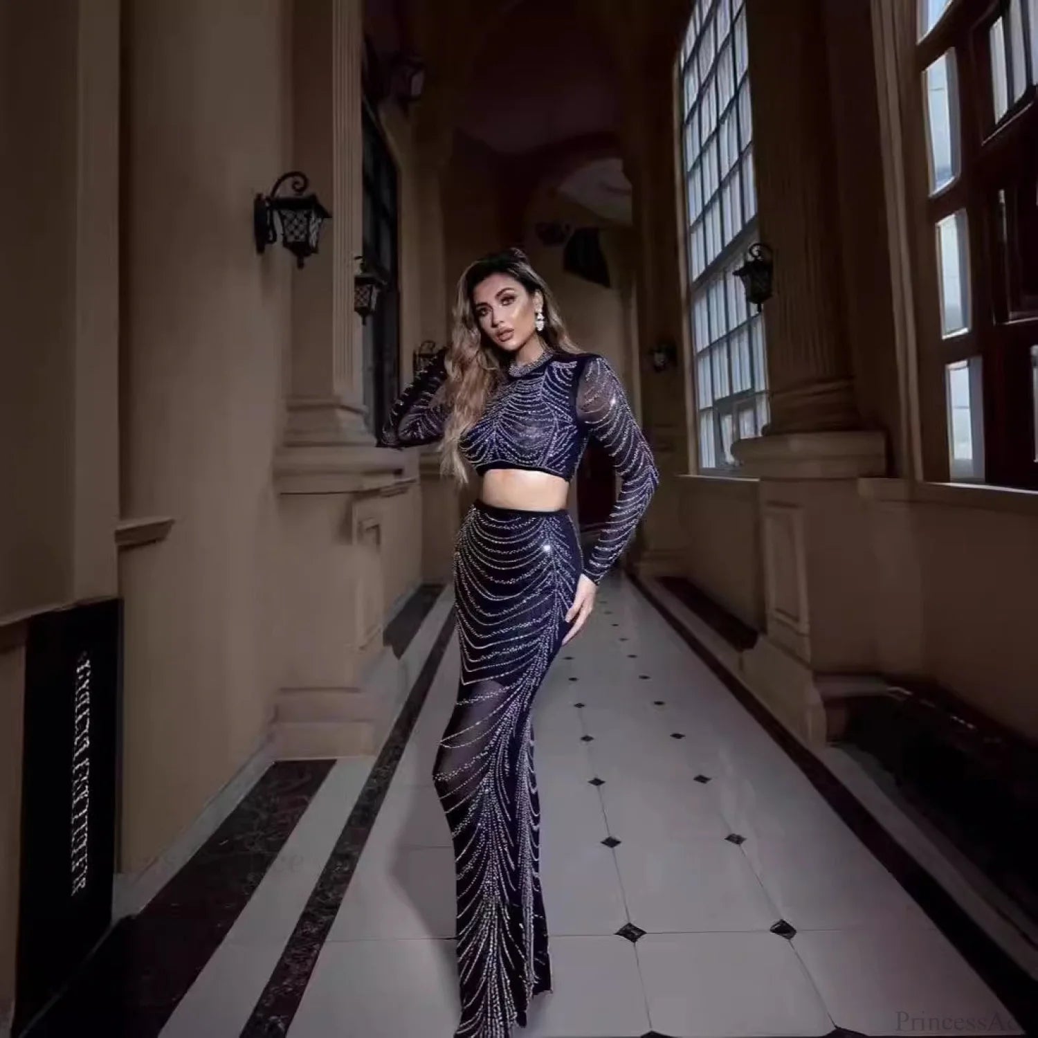 Designer Chic Strapless Prom Dress promdress-250223