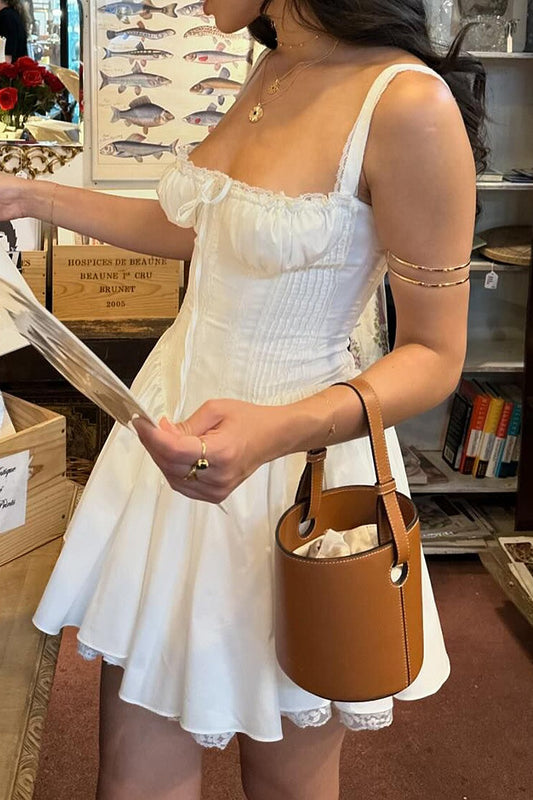 Robe bohème dos nu en dentelle