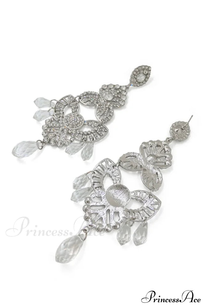 Diamante Elegant Statement Earrings