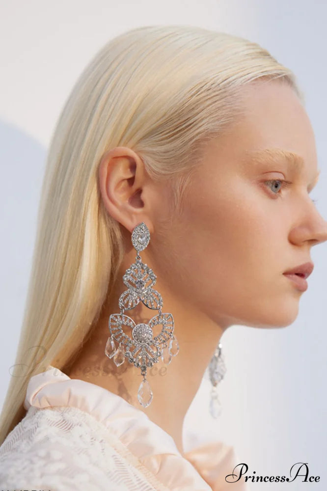 Diamante Elegant Statement Earrings