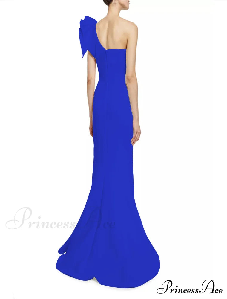 Diana Formal One Charming Shoulder Ruffle Dress S.o. Long Dresses