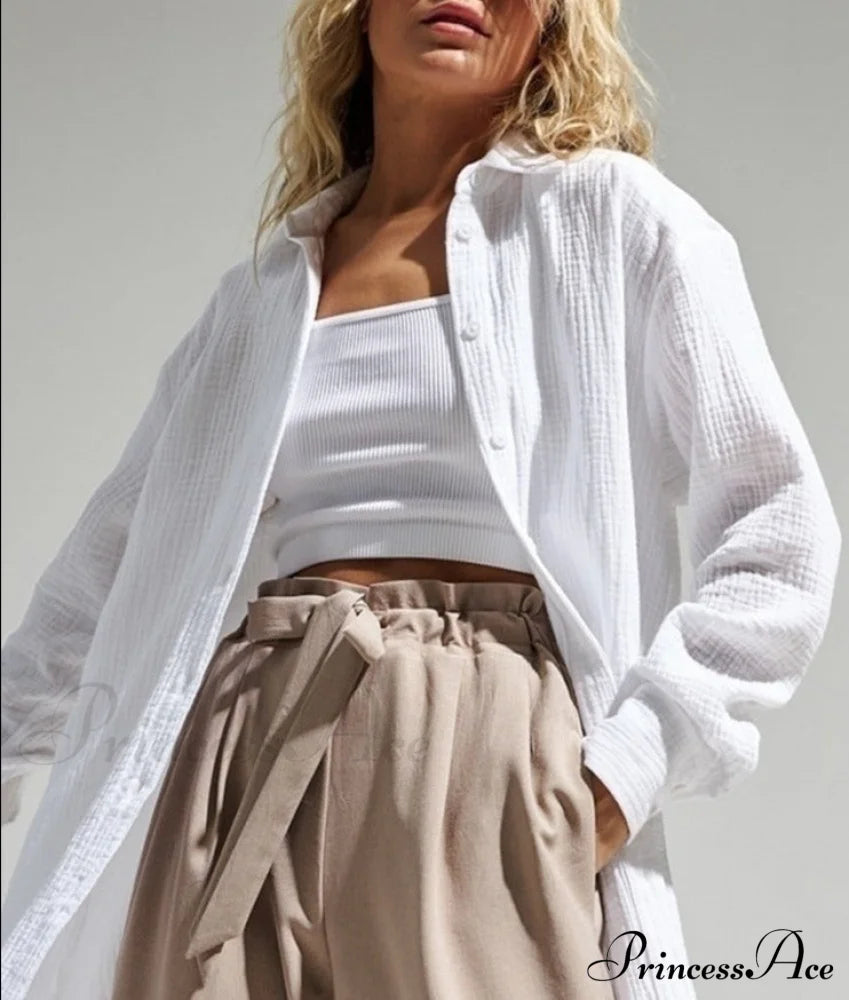 Dinora Button-Up Shirt Tops & Blouses