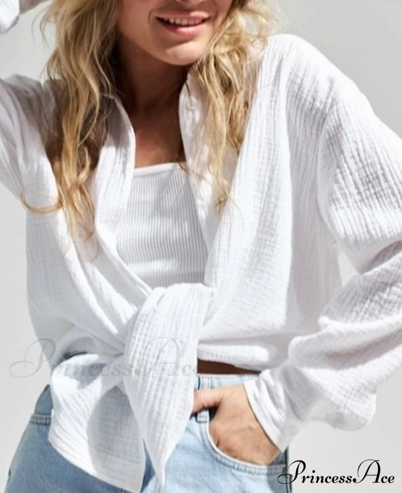 Dinora Button-Up Shirt Tops & Blouses