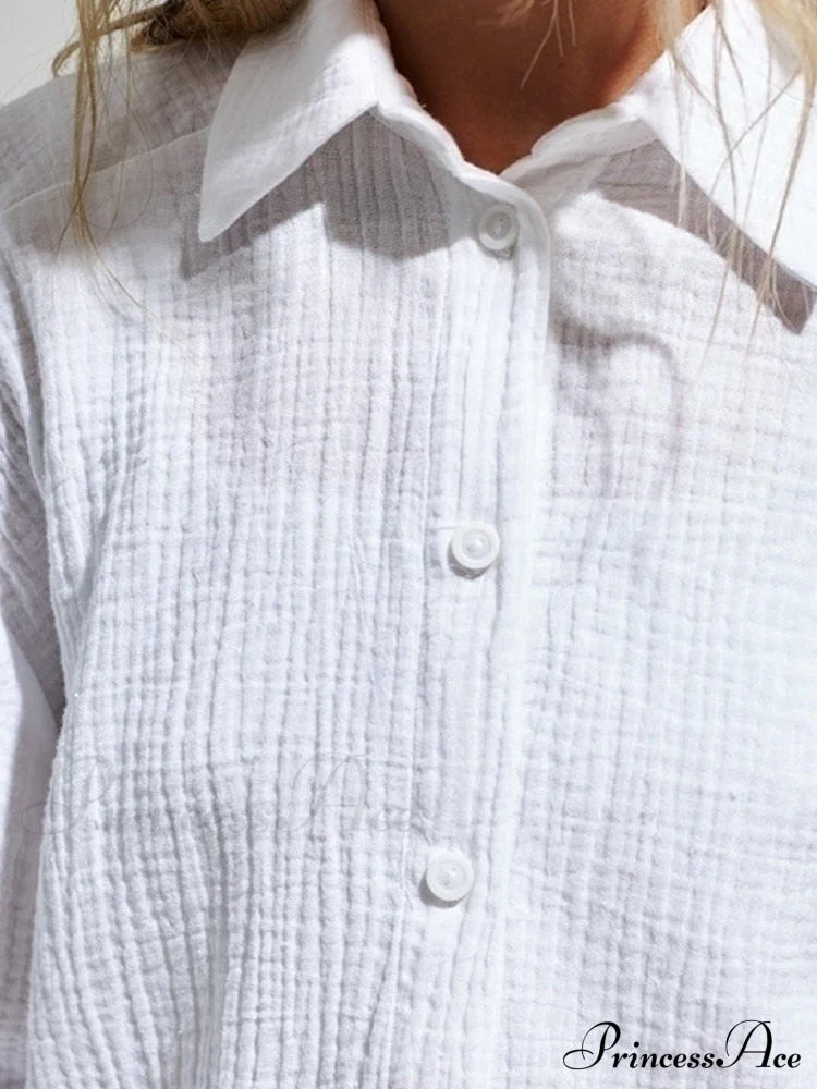 Dinora Button-Up Shirt Tops & Blouses