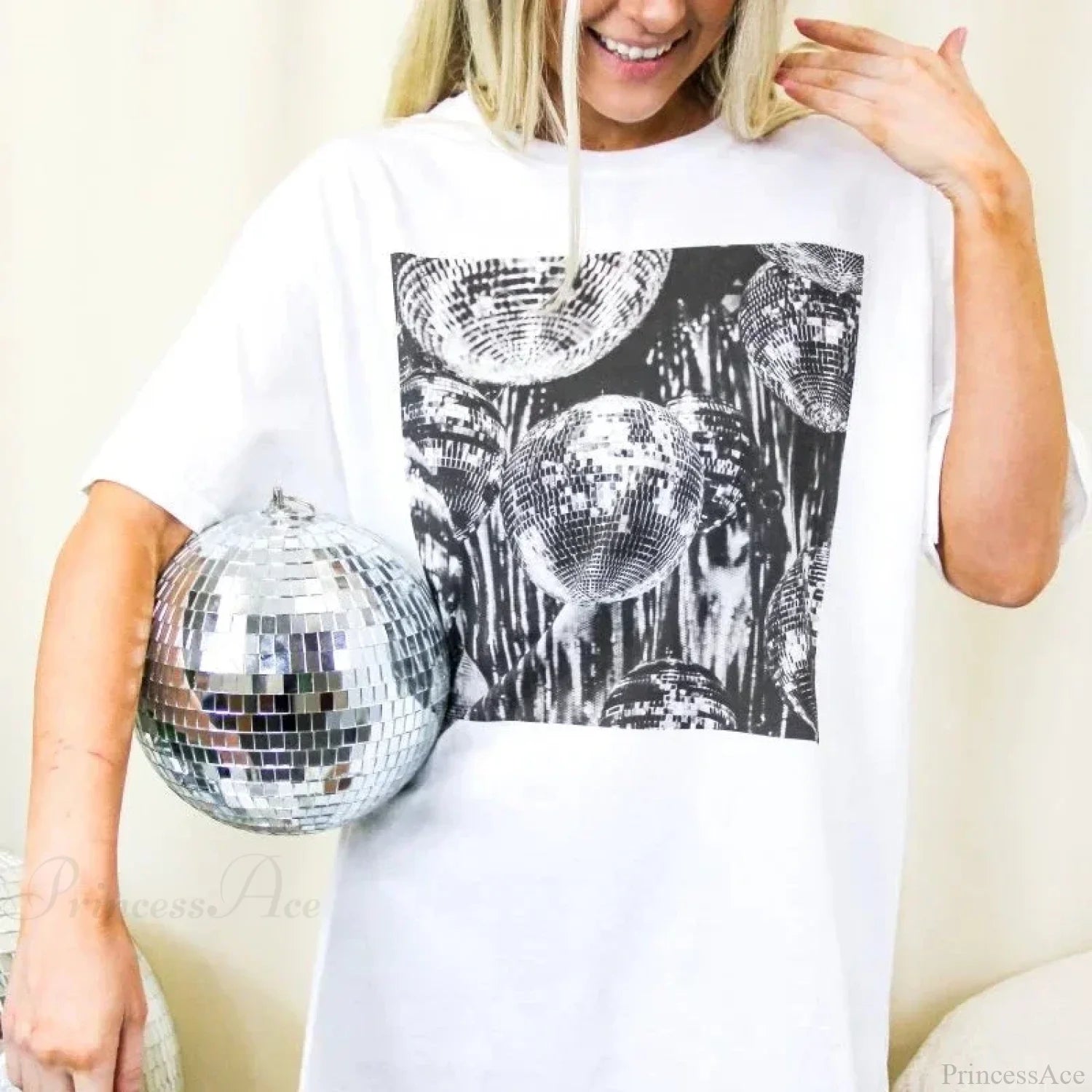 Disco Ball Vintage Concert T-shirt t-shirt-250223