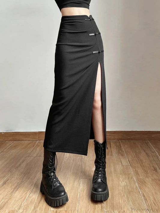 Divide Informal Every-Match Dark Skirt Black / S