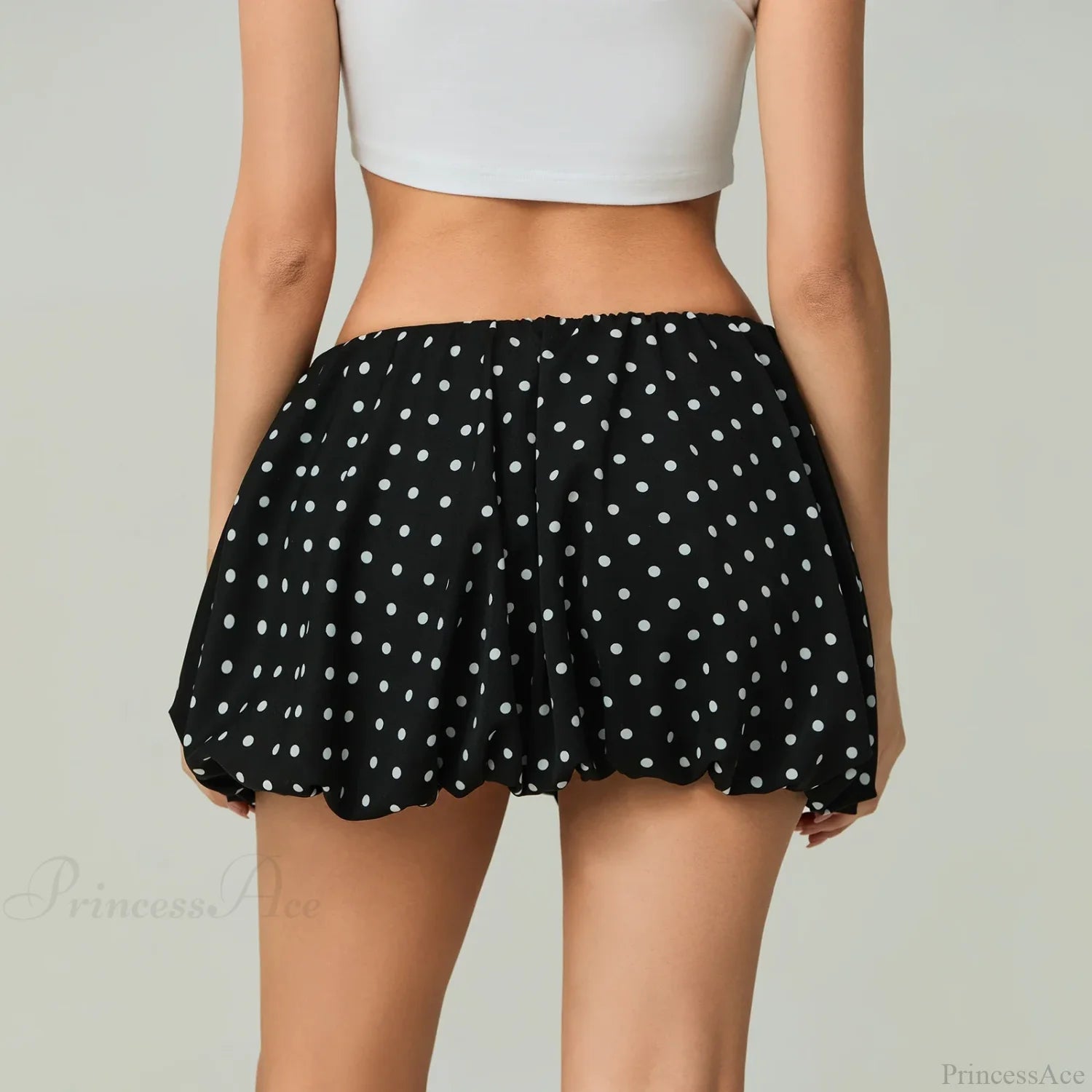 Dot Pattern Low Rise Skirt skirts-250223