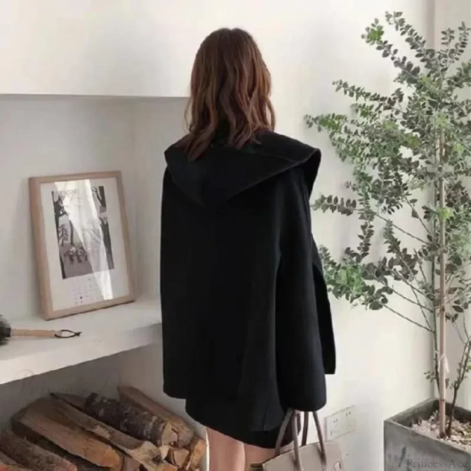 Double-Sided Short Woolen Overcoat