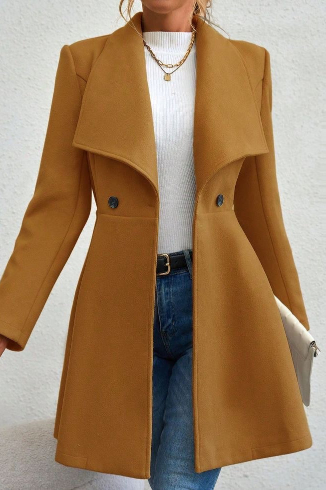 Belted Wool Long Coat coats