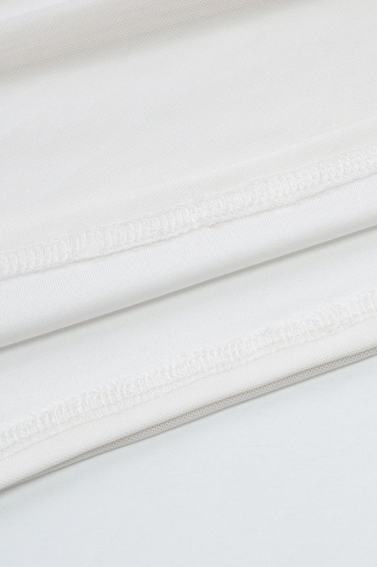 Sheer Tie Neck Bodycon Cocktail Dress