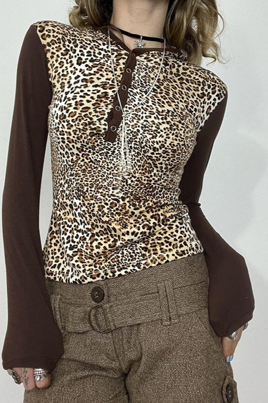 Chemisier à manches raglan contrastées