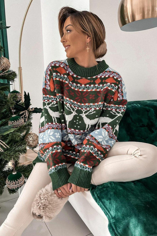 5-Color Block Striped Sweater