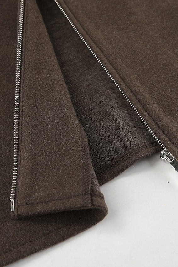 Minimalist Wool Cropped Jacket