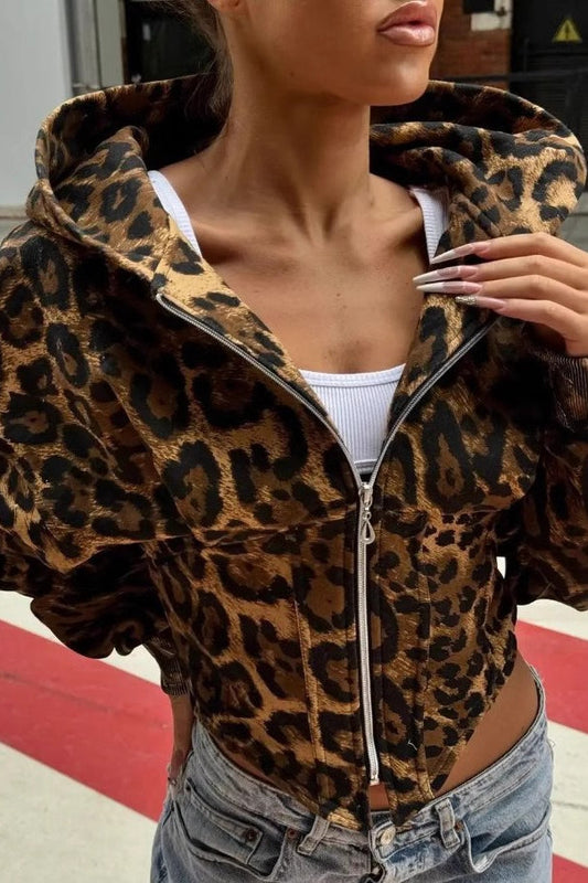 Sweat à capuche à taille asymétrique