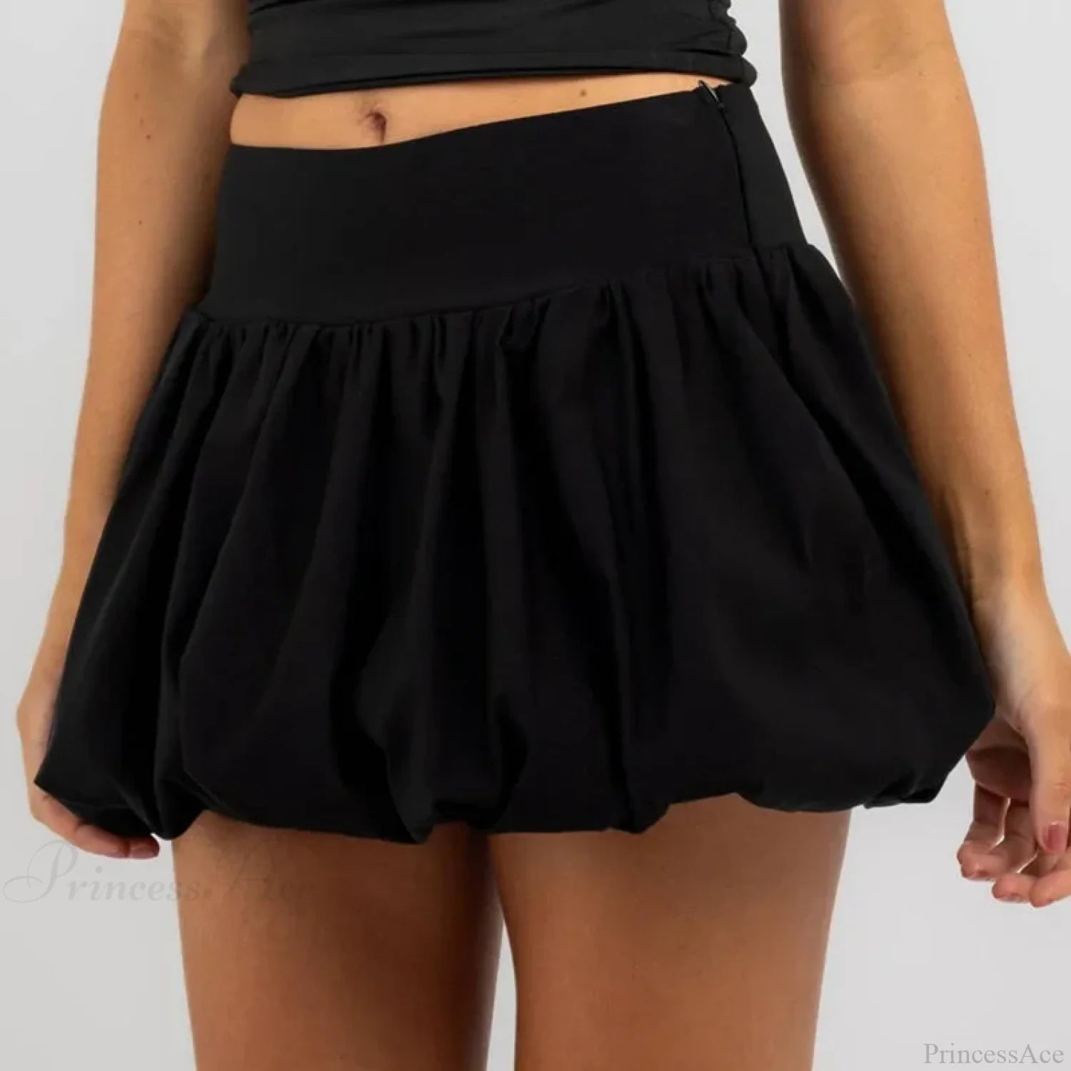 Elastic Flare Puffy Balloon Skirt skirts-250223