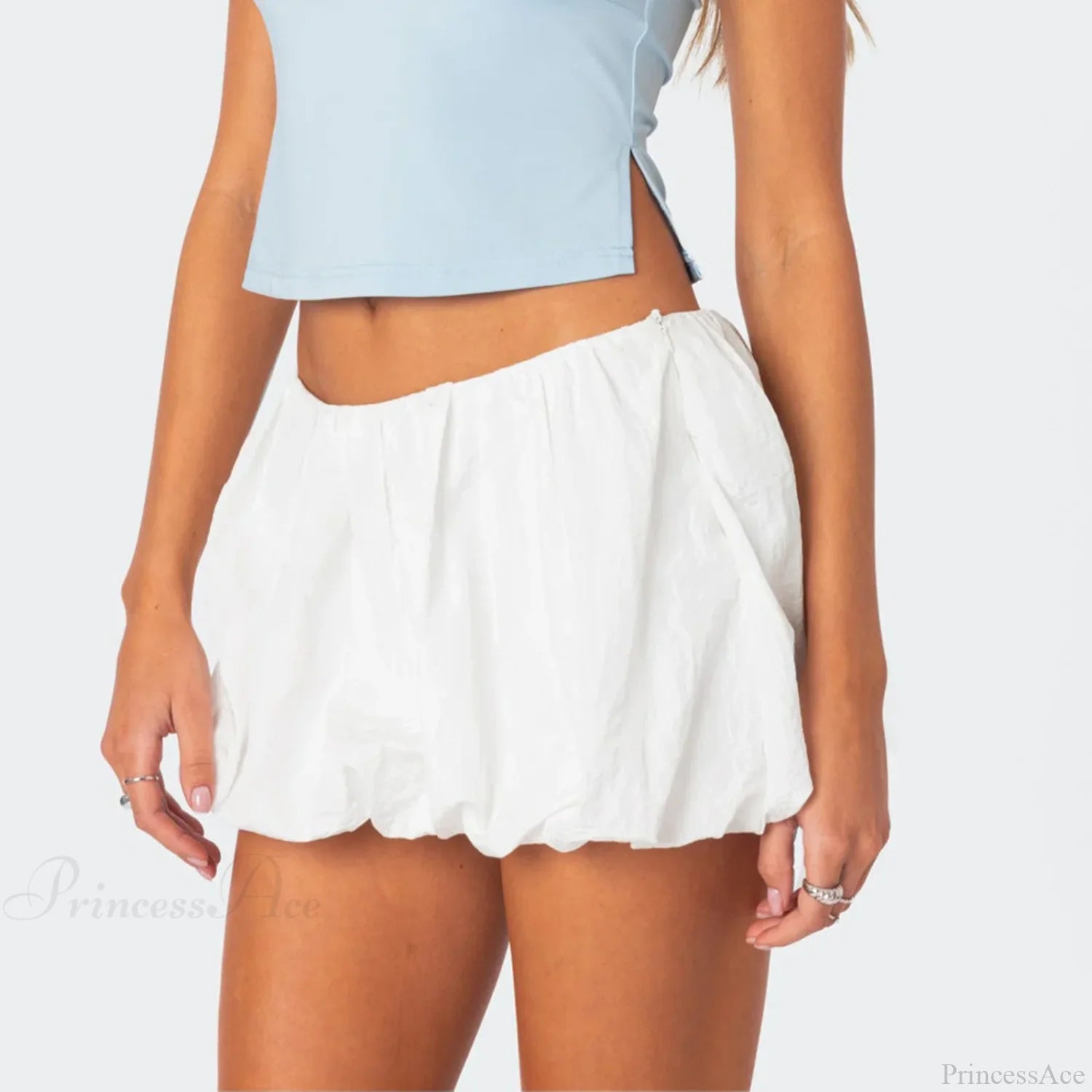 Elastic Waist A-Line Summer Skirt skirts-250223