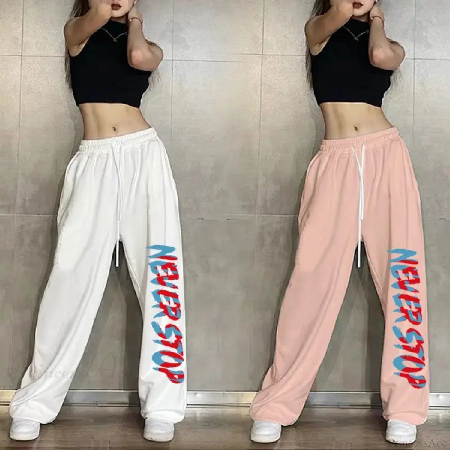Elastic Waist Casual Jogging Pants