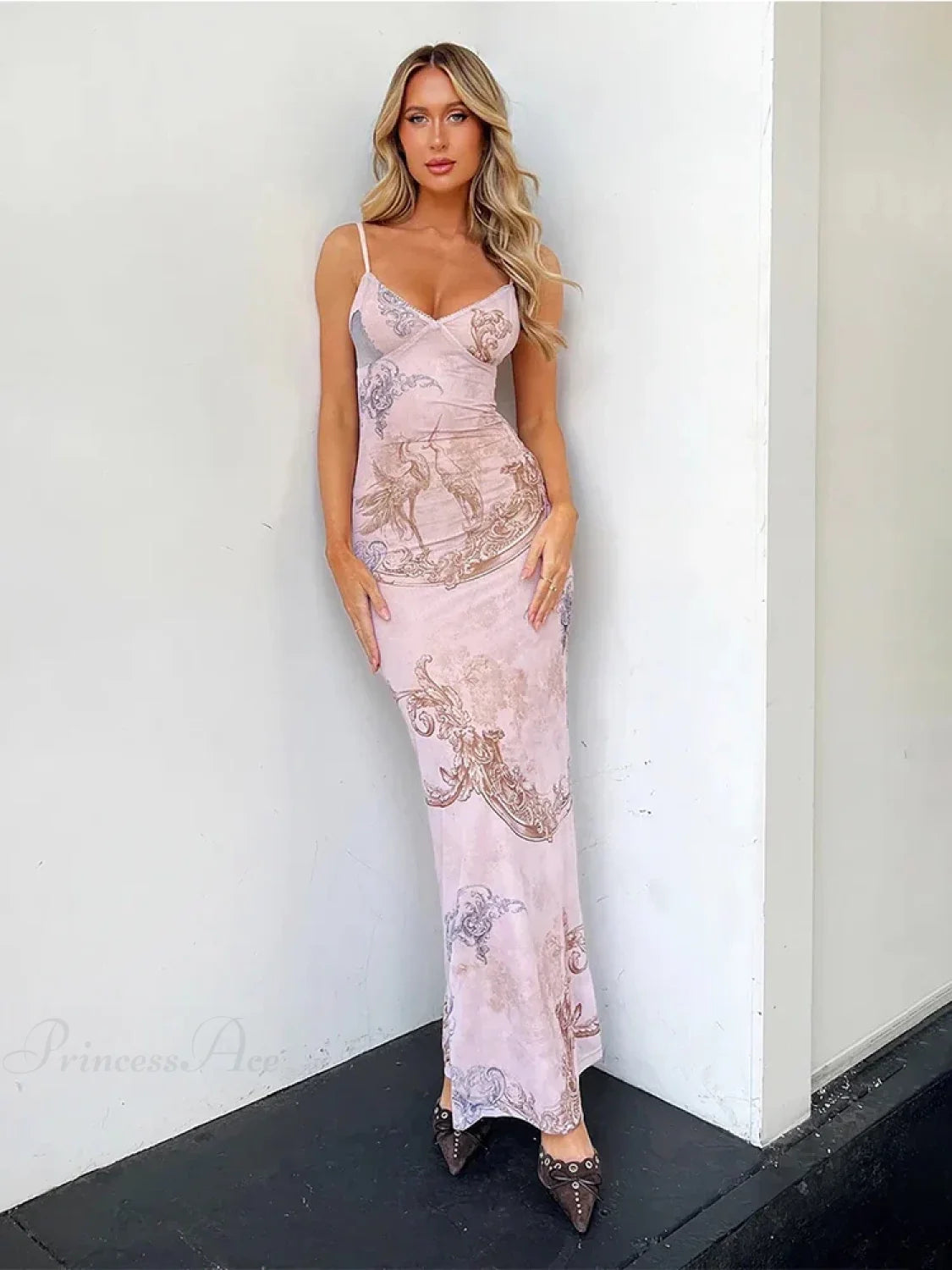 Elegant Long Maxi Vacation Dress vacationdress-250223